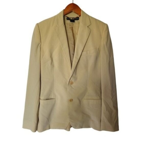 Ralph Lauren Black Label Wool Blazer Cream Mens Vi - Picture 2 of 12